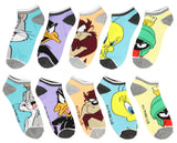 Looney Tunes Character Mens And Womens 5 Pack Ankle Socks