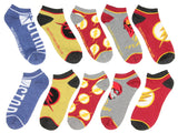 DC Comics The Flash Adult Superhero 5 Pack Mix and Match Ankle Socks