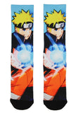 Naruto Part II Shippuden Pixel Character All Over Sublimated Crew Socks