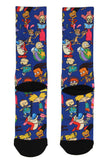Nickelodeon Adult 90s Cartoon Sublimation Crew Socks For Men Women