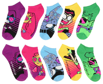 Teen Titans Go! To The Movies Cool Character Ankle Socks 5 PK