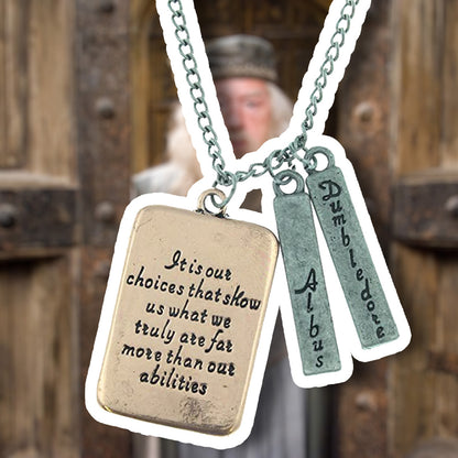 Harry Potter Albus Dumbledore Quote Necklace