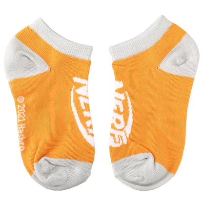 Nerf Nation Boys Casual Ankle Socks Orange Blue White 6-pack