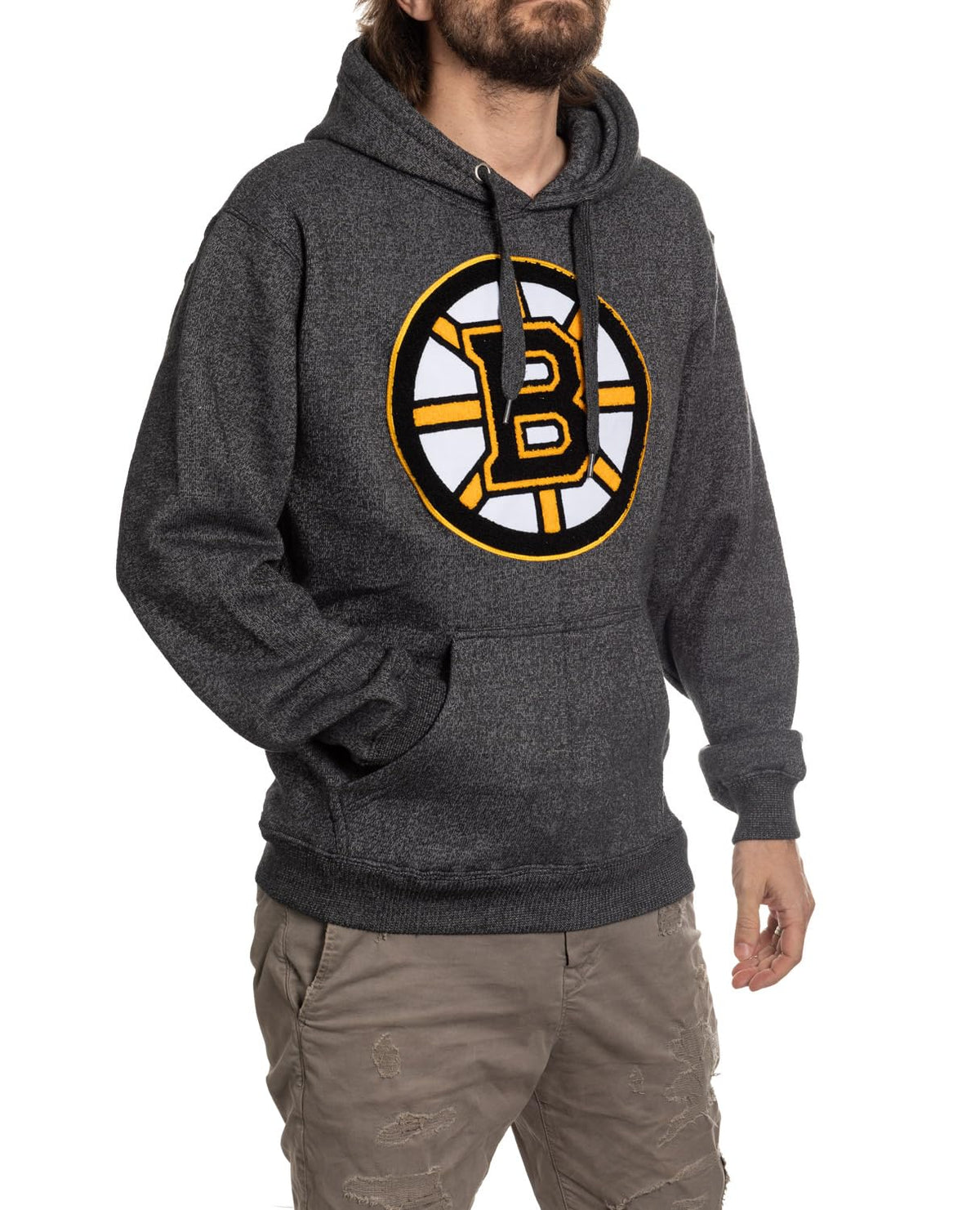 Calhoun NHL Surf & Skate Boston Bruins Pullover Hoodie with Team Logo Crest (S)