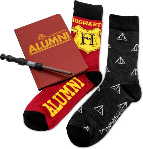 Harry Potter Stationary and Socks Bundle Journal Pen 2 Pair Socks