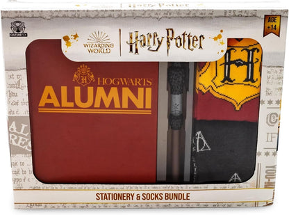 Harry Potter Stationary and Socks Bundle Journal Pen 2 Pair Socks