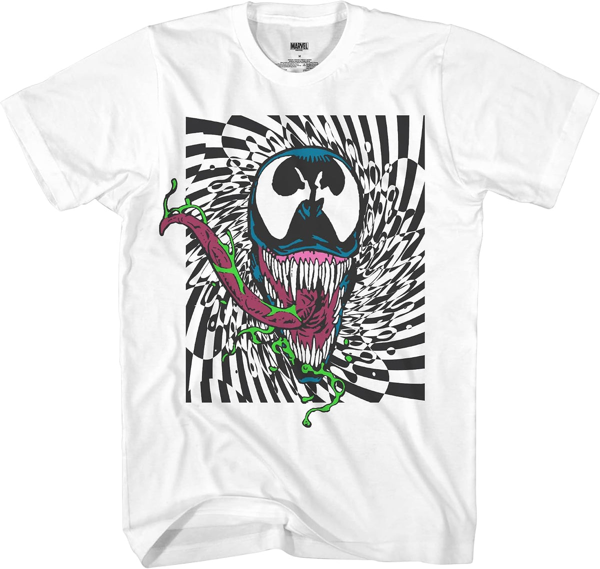 Marvel Venom Men's Hypnotized Long Tongue Graphic Print T-Shirt