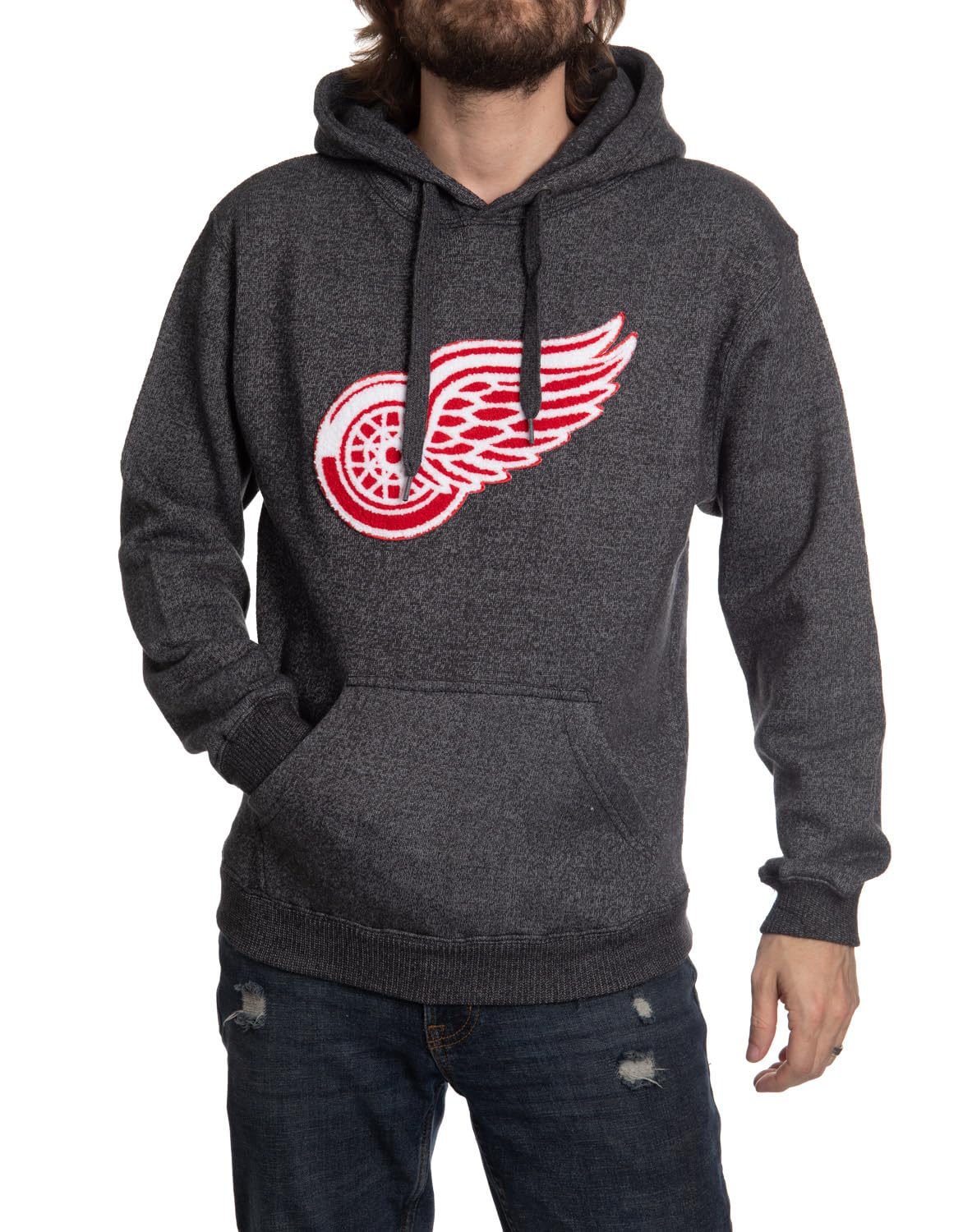 Calhoun NHL Surf & Skate Detroit Red Wings Hoodie with Team Logo Crest (S)