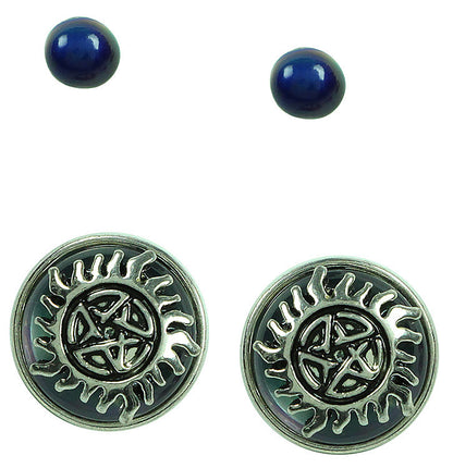 Supernatural Join The Hunt Earring Set, 4 Pack