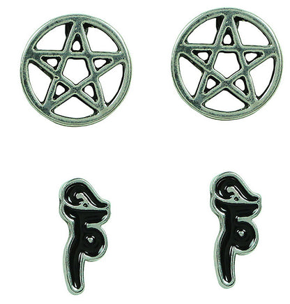 Supernatural Join The Hunt Earring Set, 4 Pack