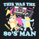 Bluey Men's T-Shirt This Was The 80's Man Short Sleeve T-Shirt (X-Large)