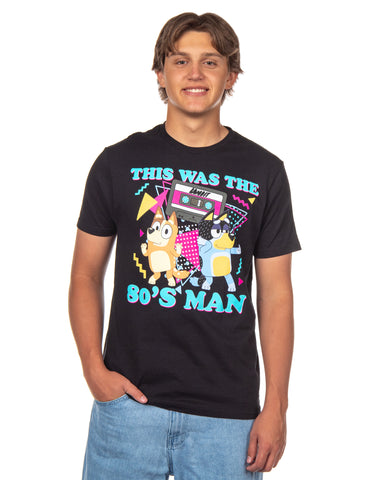 Bluey Men's T-Shirt This Was The 80's Man Short Sleeve T-Shirt