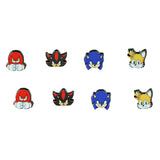 Sonic the Hedgehog 3 Earrings 4-Pair Character Design Stud Jewelry Earring Set