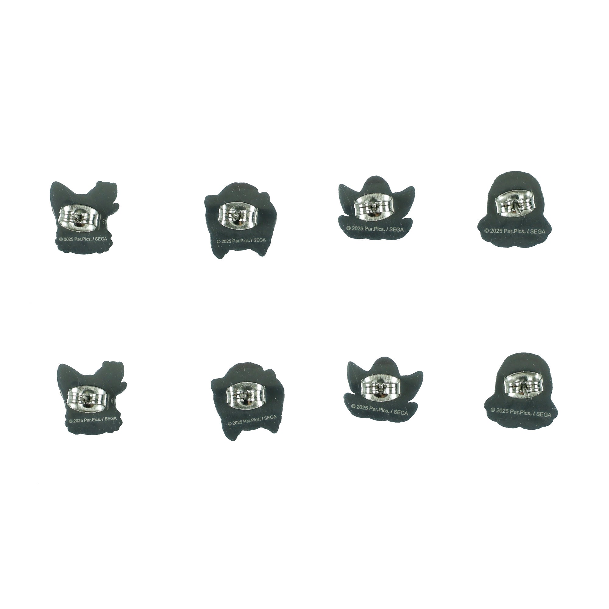 Sonic the Hedgehog 3 Earrings 4-Pair Character Design Stud Jewelry Earring Set