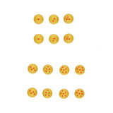 Dragon Ball Z Stud Earrings 7 Pairs Ball with Stars Design Anime Jewelry Set