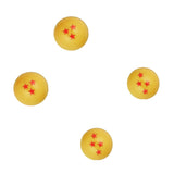 Dragon Ball Z Stud Earrings 7 Pairs Ball with Stars Design Anime Jewelry Set