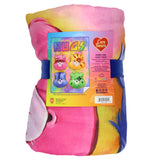 Care Bears Blanket Hugs Funshine Grumpy Good Luck Cheer Band Throw 45" X 60"