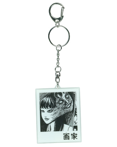 Junji Ito Keychain Tomie Kawakami Acrylic Pendant Horror Manga Keyholder