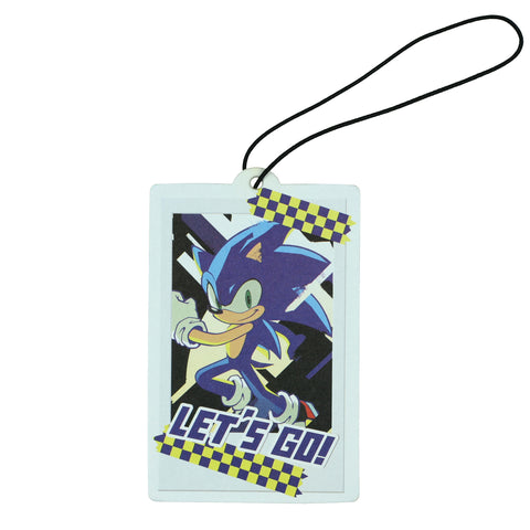 Sonic The Hedgehog Let's Go Cardboard Hanging Air Freshener-Ginger Scent