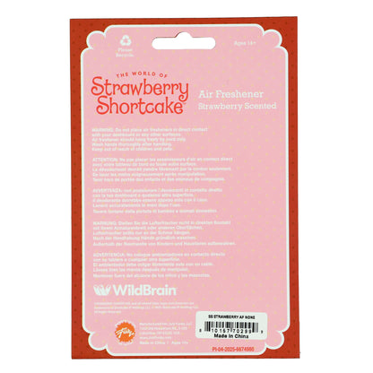 Strawberry Shortcake Cardboard Hanging Air Freshener- Strawberry