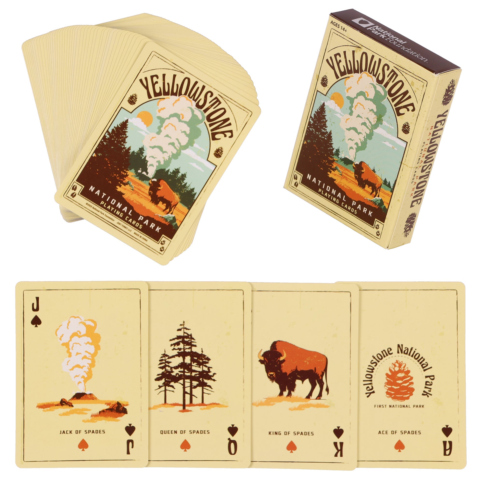 Yellowstone National Park Foundation Playing Cards 52 Count Deck