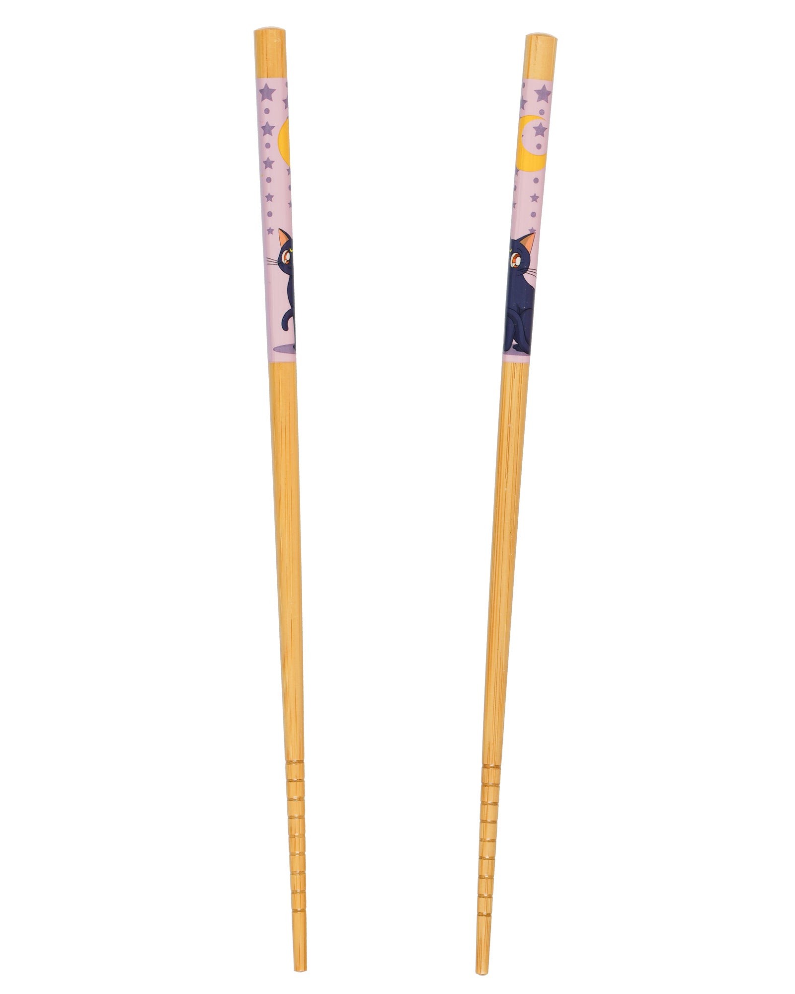 Sailor Moon Reusable Chopsticks Luna and Artemis Set of 2 Bamboo Chopsticks