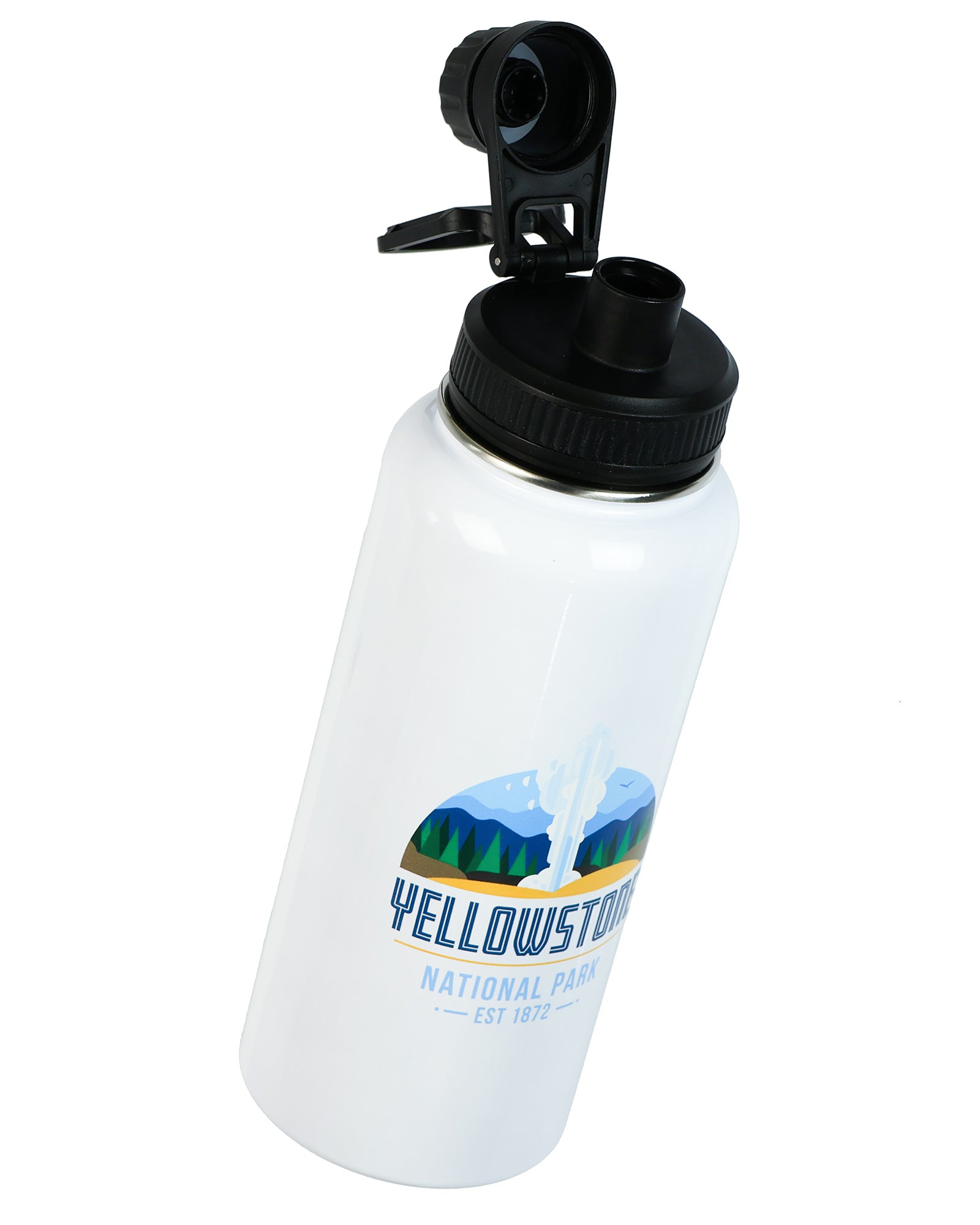 Yellowstone National Park Water Bottle 32oz Double-Wall Insulated Stainless Steel