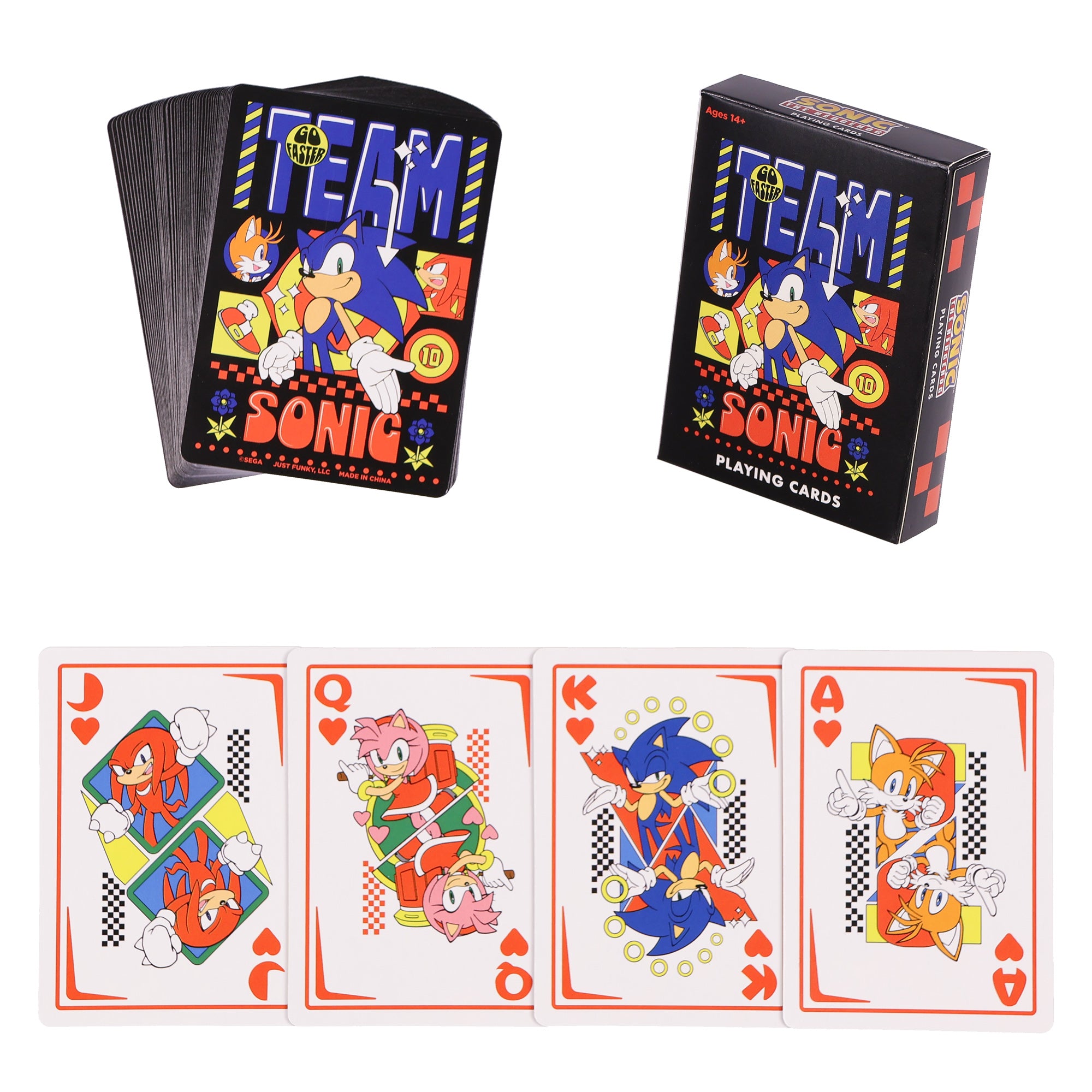 Sonic The Hedgehog Playing Cards Team Sonic Design 52 Count Deck