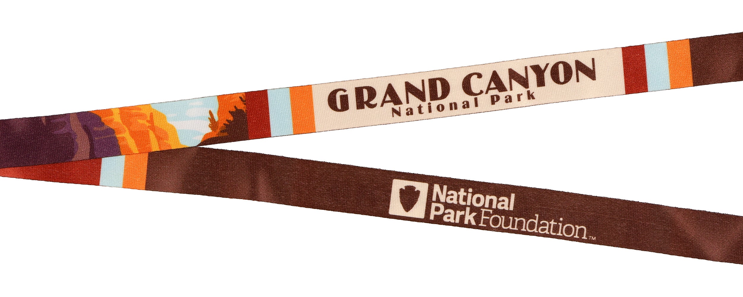 Grand Canyon National Park Lanyard ID Badge Holder Breakaway Keychain Wood Charm