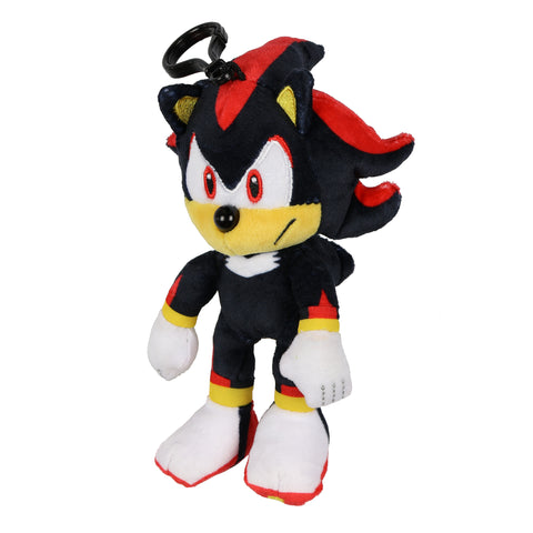 Sonic The Hedgehog Key Ring Plush Shadow Design Clip on Hook Keychain