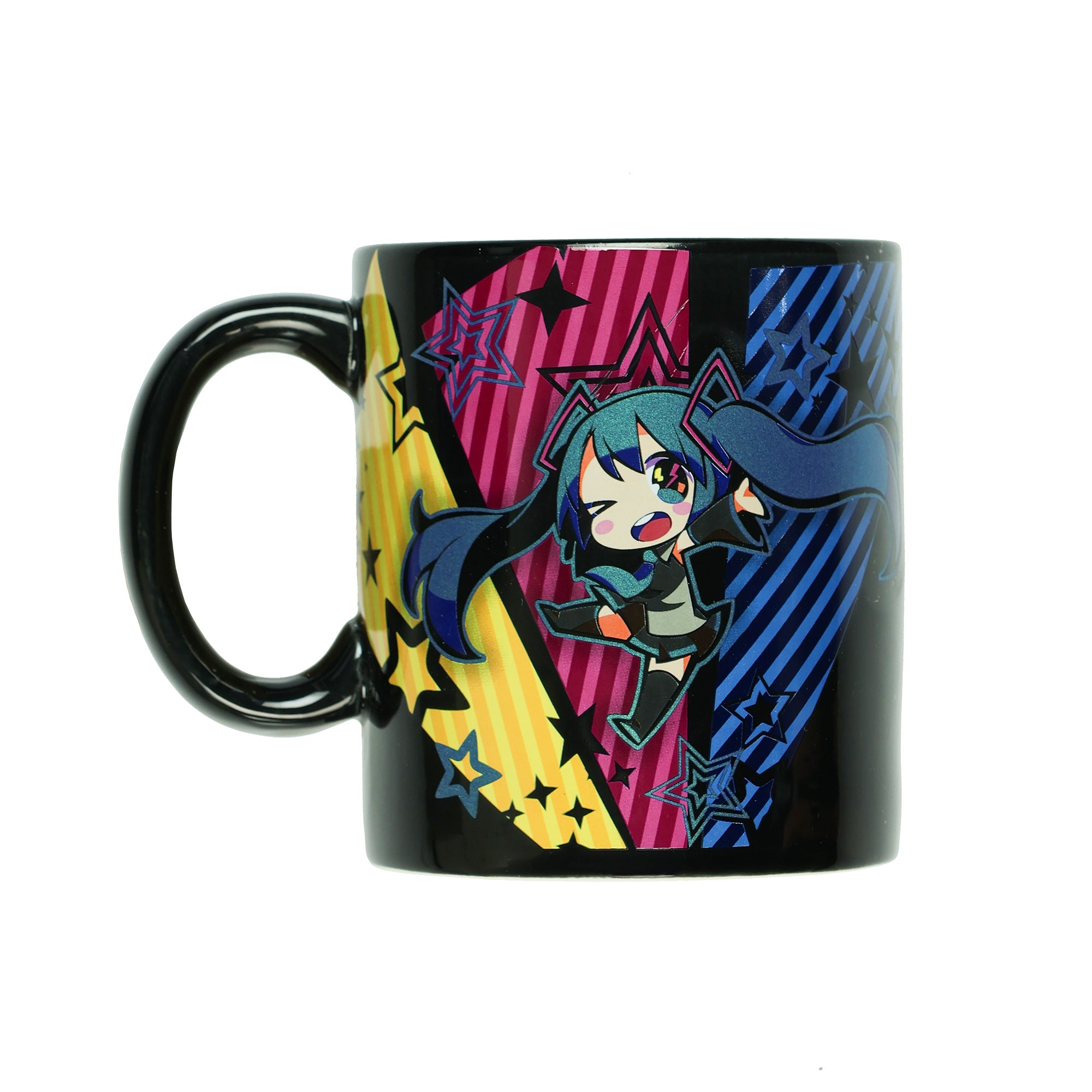 Hatsune Miku Coffee Cup Chibi Virtual Pop Star Ceramic Mug, 16 Oz