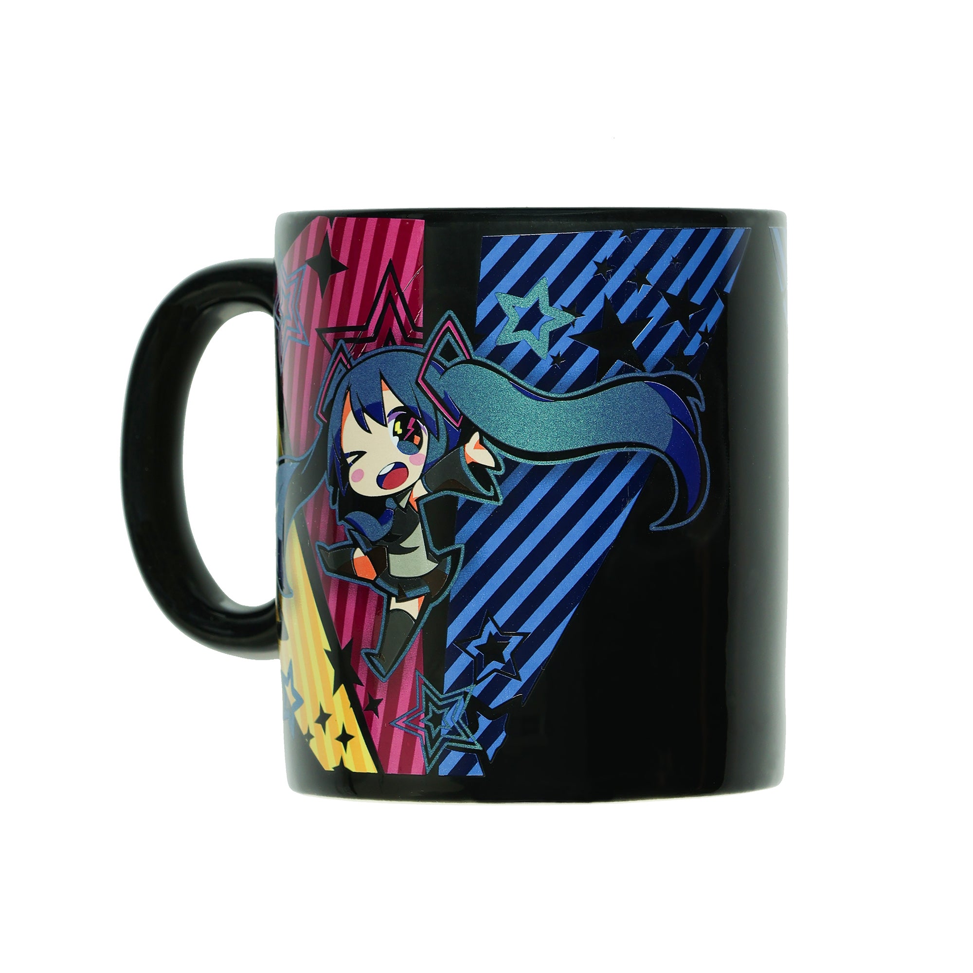 Hatsune Miku Coffee Cup Chibi Virtual Pop Star Ceramic Mug, 16 Oz