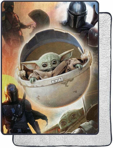 Star Wars Blanket The Mandalorian The Longest Journey Silk Touch Throw 60" x 80"