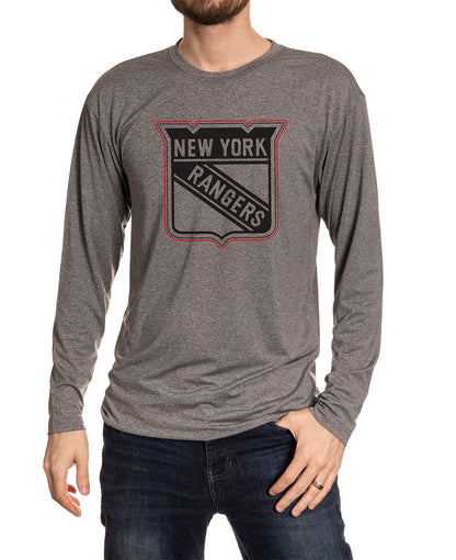 NHL Mens Performance Rash Guard Base Layer Long Sleeve Shirt