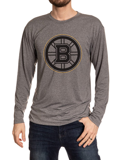 NHL Mens Performance Rash Guard Base Layer Long Sleeve Shirt