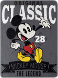 Disney Mickey Mouse Super Plush Throw The Legend 46" x 60" Blanket