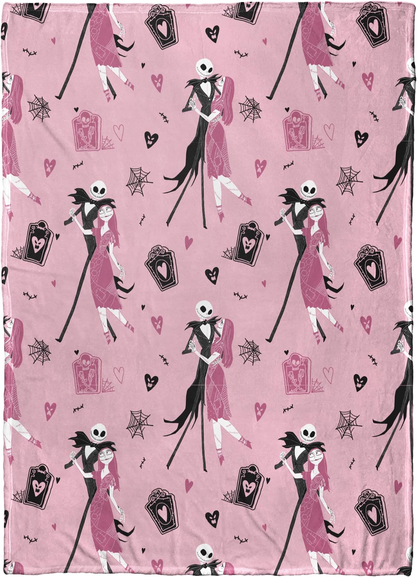 Disney Nightmare Before Christmas Silk Touch Throw Misfit Tango Blanket