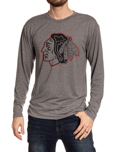 NHL Mens Performance Rash Guard Base Layer Long Sleeve Shirt