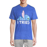 Disney Lilo & Stitch Mens' Stitch I Tried Short Sleeve Graphic T-Shirt