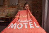 Schitt's Creek Rosebud Motel Plush Fleece Throw Blanket