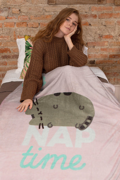 Pusheen The Cat Nap Time 45" x 60" Plush Fleece Throw Blanket