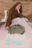 Pusheen The Cat Nap Time 45" x 60" Plush Fleece Throw Blanket