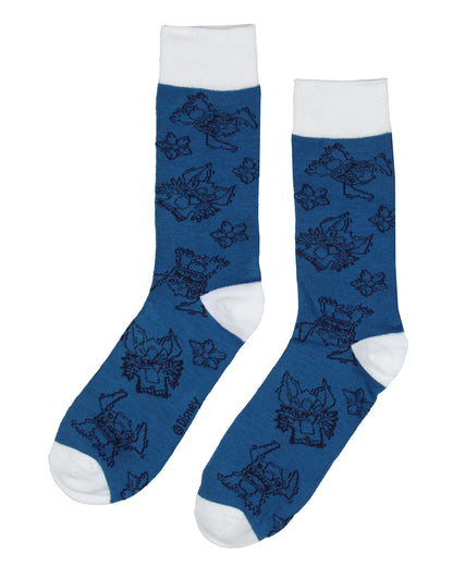 Disney Lilo & Stitch 3 Pairs of Socks And Pint Glass Gift Set Bundle
