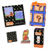 Nintendo Super Mario Bros. Collectors Bundle Gift Set - Figure, Pint Glass, Plate Set, Apron, Coasters