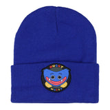 Poppy Playtime Huggy Wuggy Embroidered Patch Knit Cuff Beanie Hat