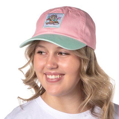 Pusheen The Cat Snacks And Treats Adjustable Hat For Women