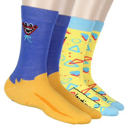 Poppy Playtime Co. Horror Game 2-Pack Adult Crew Socks OSFM