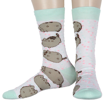 Pusheen The Cat "Nah Lazy" Adult 2-Pack Crew Socks OSFM