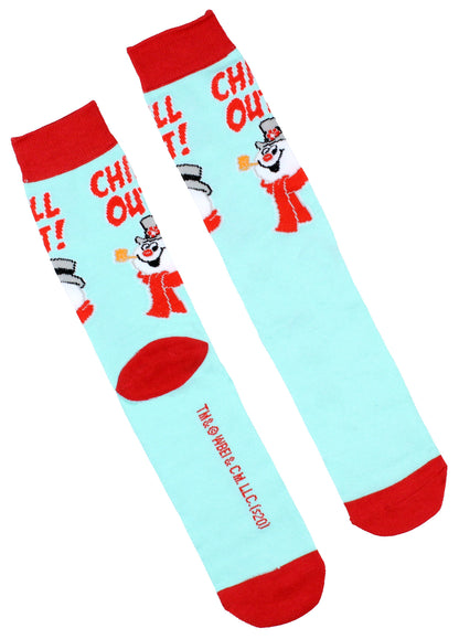 Frosty The Snowman Adult Winter Holiday 3 Pair Crew Socks