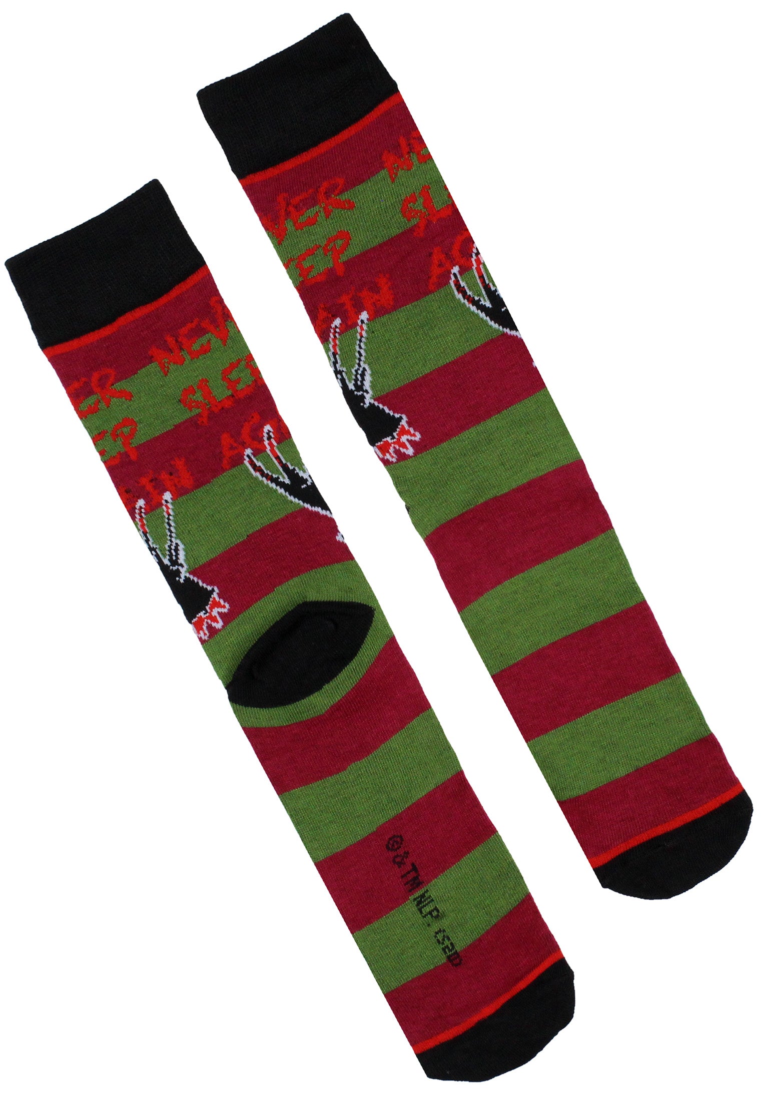 A Nightmare On Elm Street Socks Freddy Krueger Movies Men's 3 Pack Crew Socks